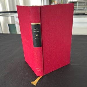 Red Hardcover Book - Anne Frank Diary
